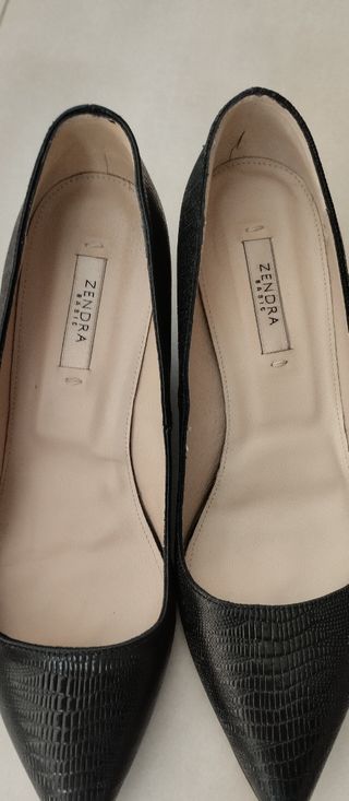 Zapatos de salón ZENDRA del Corte inglés,negros.
