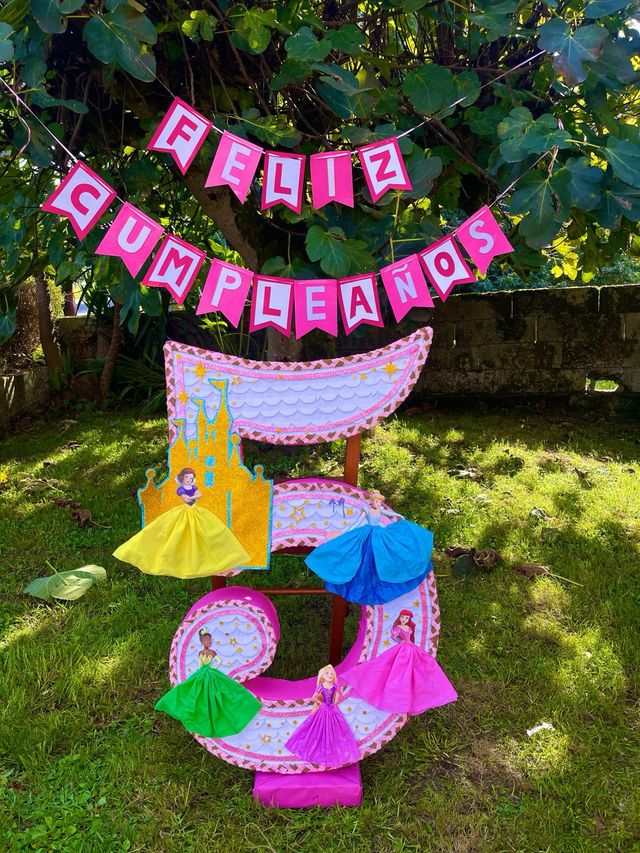 Decoración Fiesta Cumpleaños Princesas 5 Años