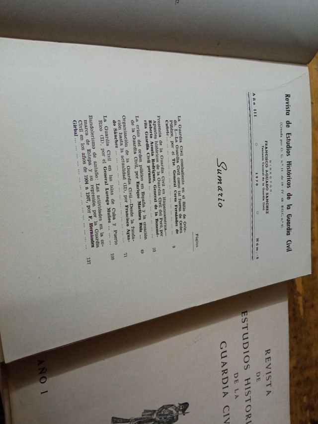Revistas de estudios históricos de la Guardia Civi
