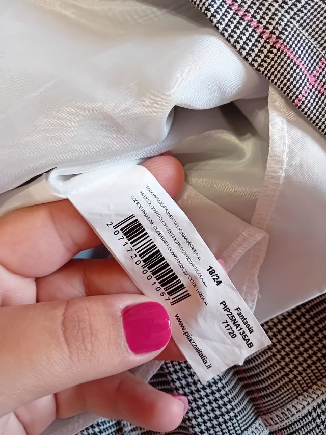 Abito bambina, fantasia grigio, 18/24 mesi