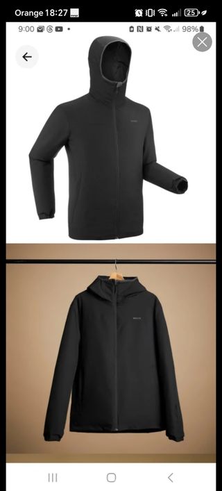 Chaqueta de esquí impermeable Wedze Hombre