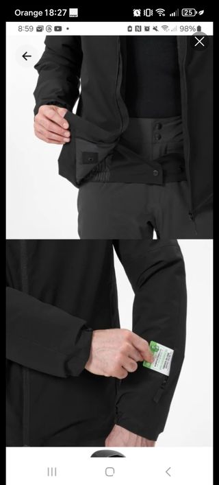 Chaqueta de esquí impermeable Wedze Hombre
