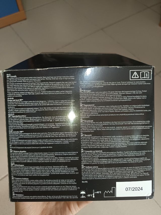 3M Orejeras Plegables SNR 30 dB aislantes sonido.