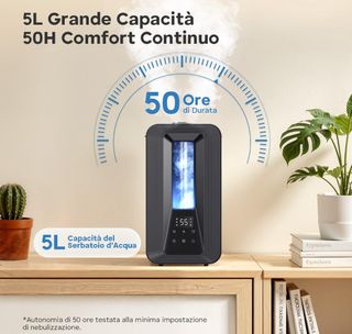 Umidificatore 5 litri nuovo silenzioso