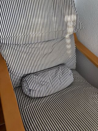 Silla POÄNG IKEA Madera y Tela
