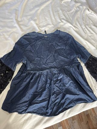 Blusa Liu Jo manga acampanada encaje