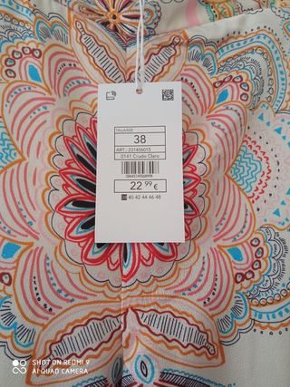 Conjunto kimono y pantalón estampado talla única