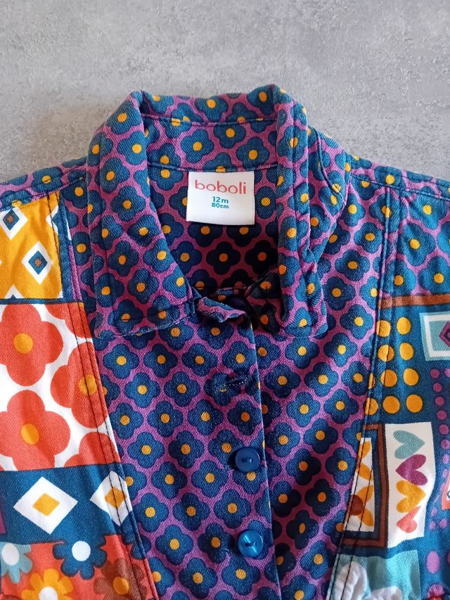 Abito bambina multicolor tg.12m/80cm