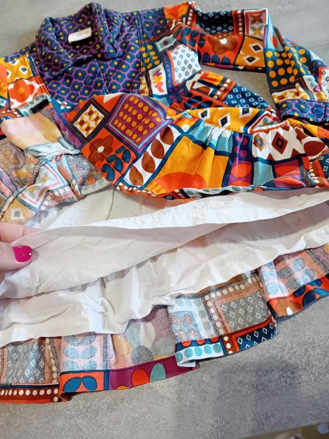 Abito bambina multicolor tg.12m/80cm