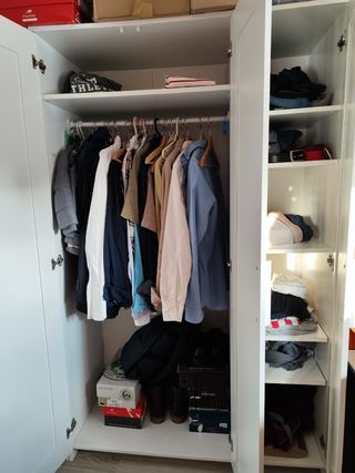 Armario Brimnes Ikea 3 puertas blanco (montado)
