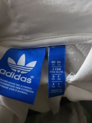 Sudadera Adidas Blanca con Logo