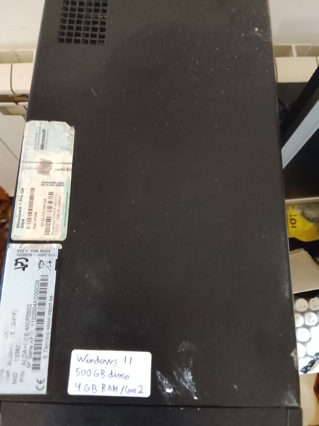 Torre PC Windows 11 500GB SSD 4GB RAM