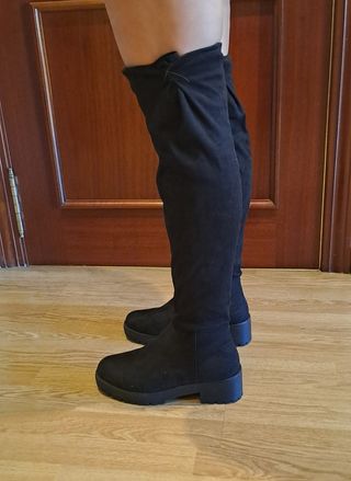 Botas altas de plataforma negras