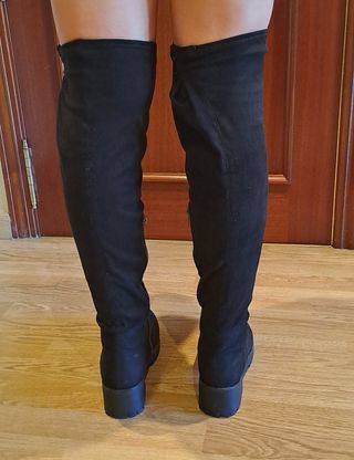 Botas altas de plataforma negras