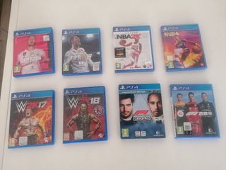PS4 Juegos: FIFA, NBA 2K, WWE, F1
