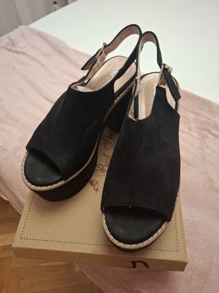 Zapatos de plataforma negros