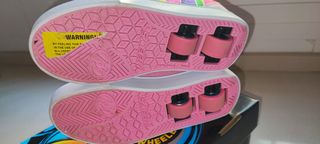 Heelys rosas con ruedas