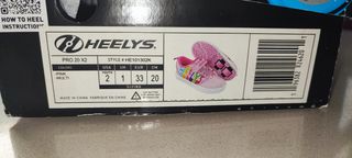 Heelys rosas con ruedas