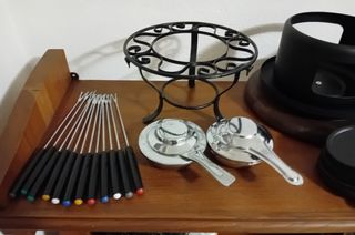Set 6 piatti e servizio fonduta e bourghignonne 