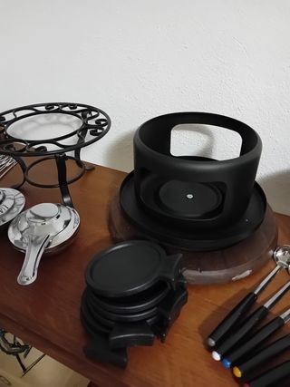 Set 6 piatti e servizio fonduta e bourghignonne 