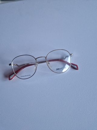 Gafas Zadig & Voltaire Montura Dorada y Roja