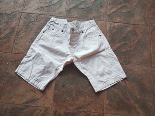 Pantalón corto blanco hombre