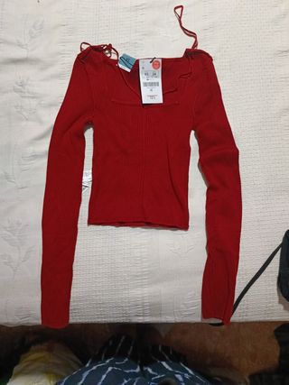 Top  Rojo Mujer Talla XS