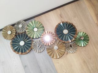 Espejos Decorativos Florales Metal y Cristal