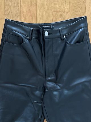 Pantaloni in pelle neri