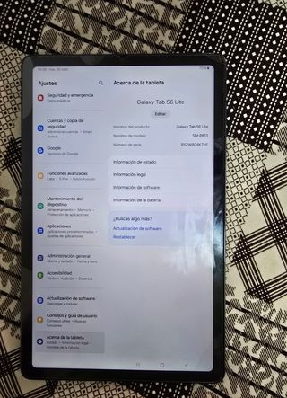 Samsung Galaxy Tab S6 Lite Negra