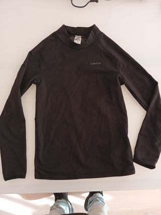 Sudadera deportiva Wedze negra niña