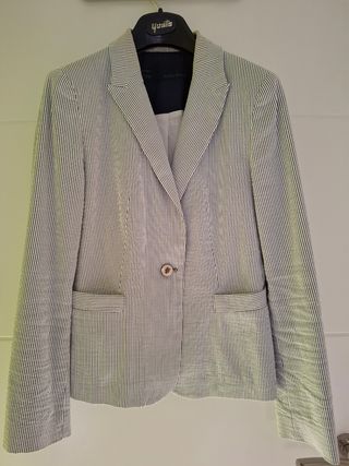 Americana Zara rayas blanca Talla M