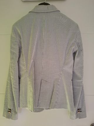 Americana Zara rayas blanca Talla M