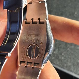 Orologio Swatch Blu Argento