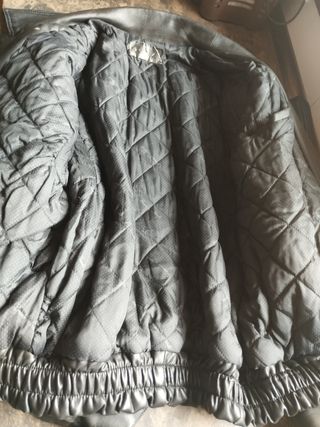 Cazadora Cuero Vintage Negra
