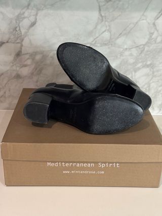 Botines Mint & Rose Negros Piel 