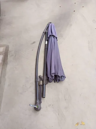 Ombrellone da esterno Outsunny Grigio 267 cm