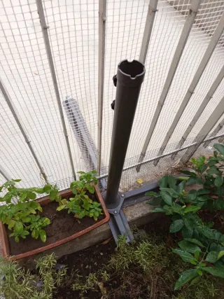 Ombrellone da esterno Outsunny Grigio 267 cm