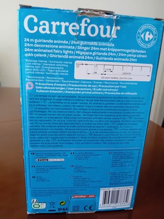 Luci LED natalizie Carrefour 24 metri