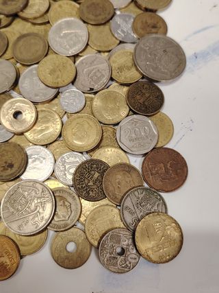 Lote monedas España y duro 1870