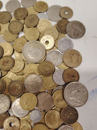 Lote monedas España y duro 1870
