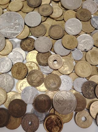 Lote monedas España y duro 1870
