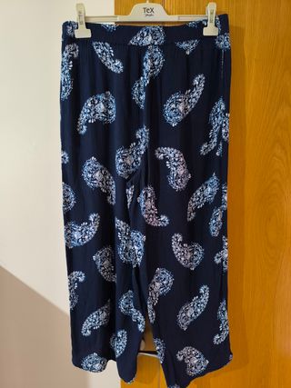 Pantaloni da pesca stampati blu