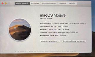 MacBook Pro 13' 2019 128GB 8GB RAM