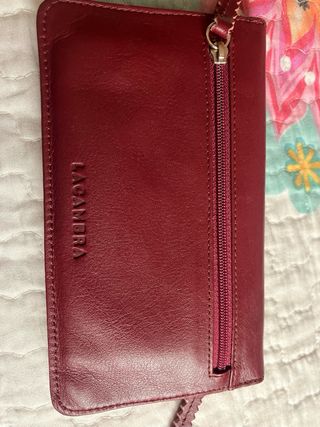Cartera Lacambra Piel Roja 