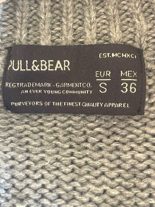 Jersey de punto Pull&Bear gris talla M
