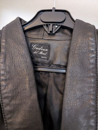 Chaqueta de cuero vintage Gudrun del Moral