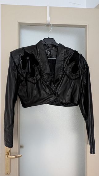 Chaqueta de cuero vintage Gudrun del Moral