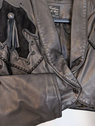 Chaqueta de cuero vintage Gudrun del Moral