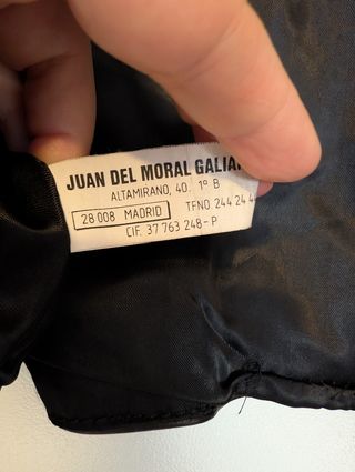 Chaqueta de cuero vintage Gudrun del Moral